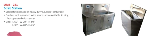 Unisearch Medical Scrub Station